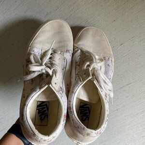 vans floral print shoes